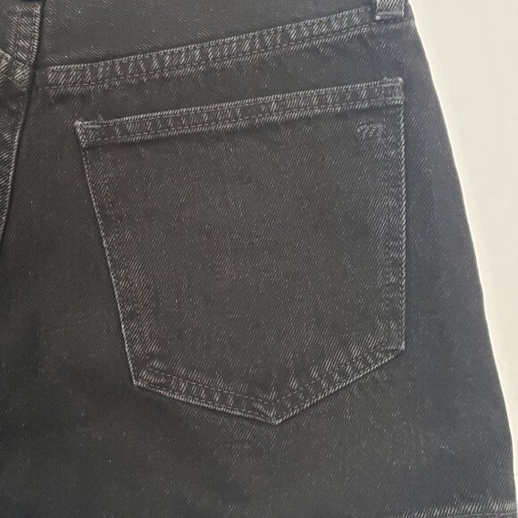 Madewell The Momjean Short Short Women's Size 25 Black Rinse High-Waisted Denim - Picture 13 of 16